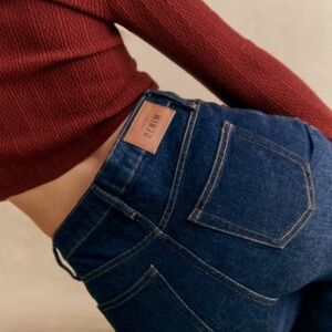 Sezane Brut Sexy Indigo Jeans Denim 6